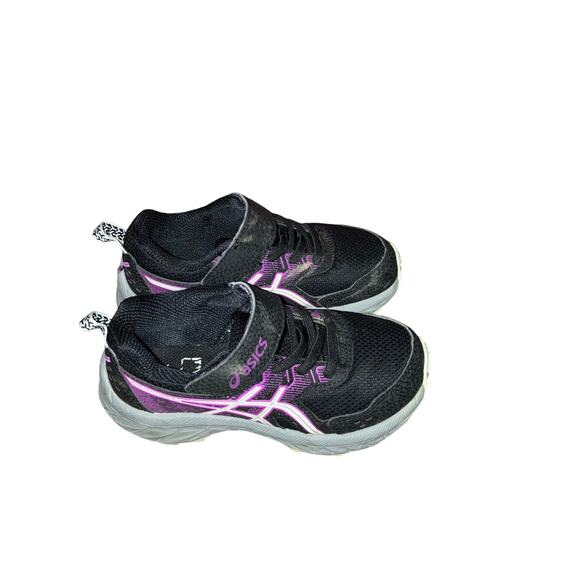 Asics black and purple little girl toddler size 10 - Picture 10 of 10